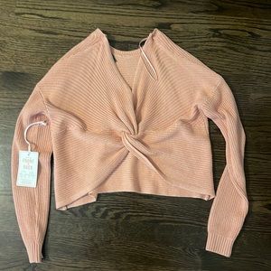 American Eagle crossed sweater